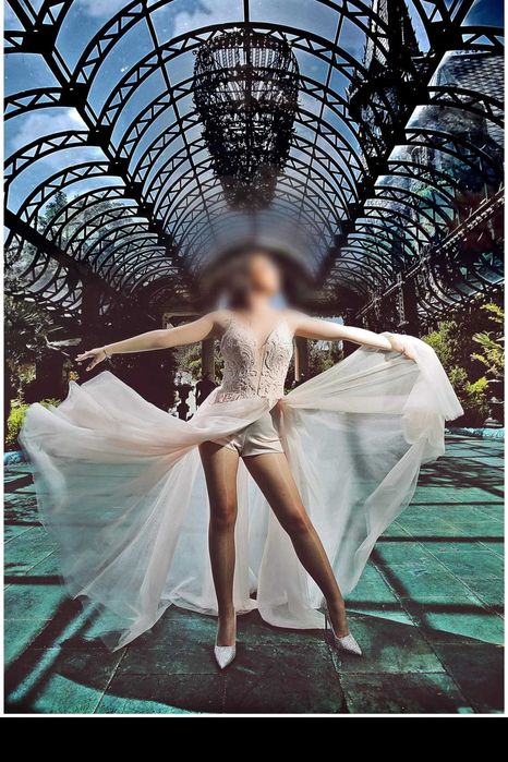 Бална рокля цвят пудра