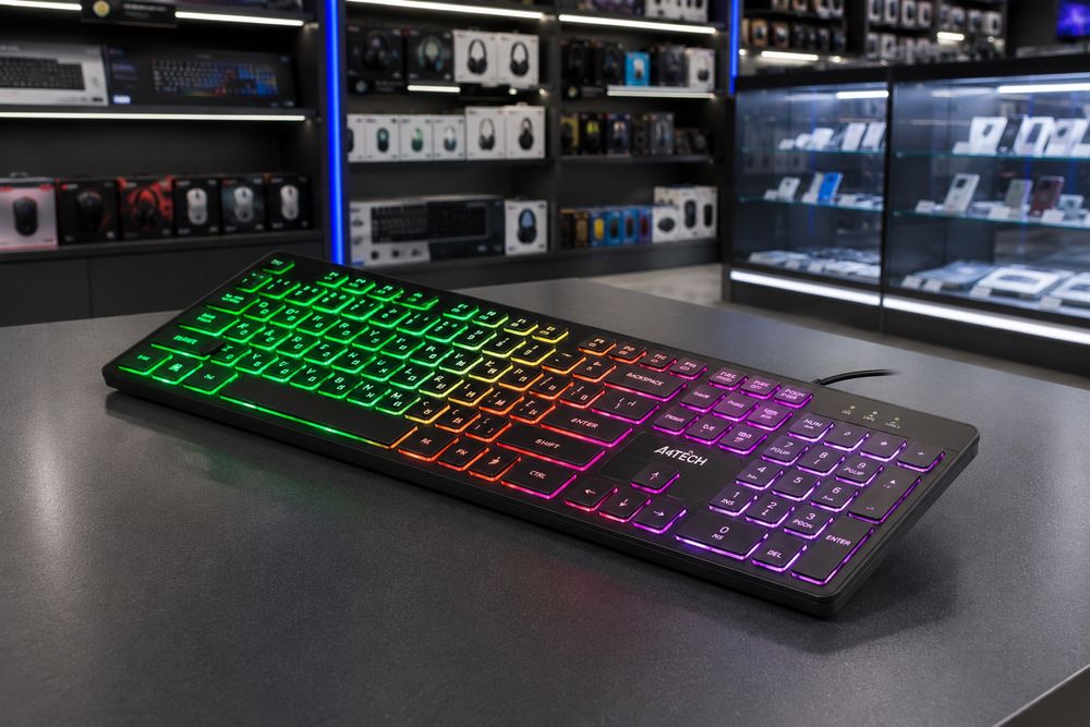 Клавиатура RGB игровая новая бесшумная яндекс и bts почта есть