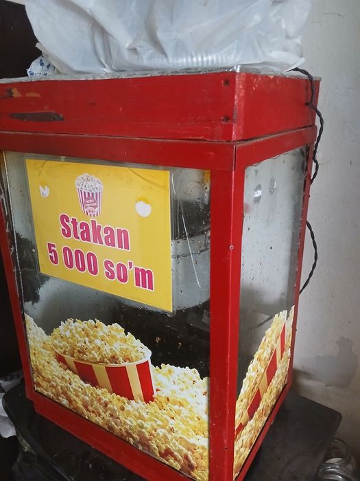 Popkorn aparag holati orta 2 ta qozoni bor