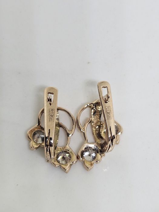 Бриллианты серьги 585проба