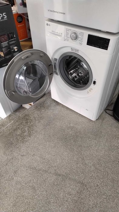 *ПРОМО* Комплкет А+++ Пералня 9 кг и Сушилня 8 кг-Термопомпа LG-ЛГ