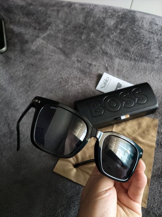 BOSS 1540/F/SK black ochelari de soare bărbătești culoare negru mărimea 54 noi originali
