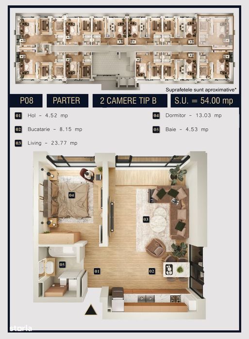 Apartament 2 camere, bloc nou, dezvoltator, dotari premium