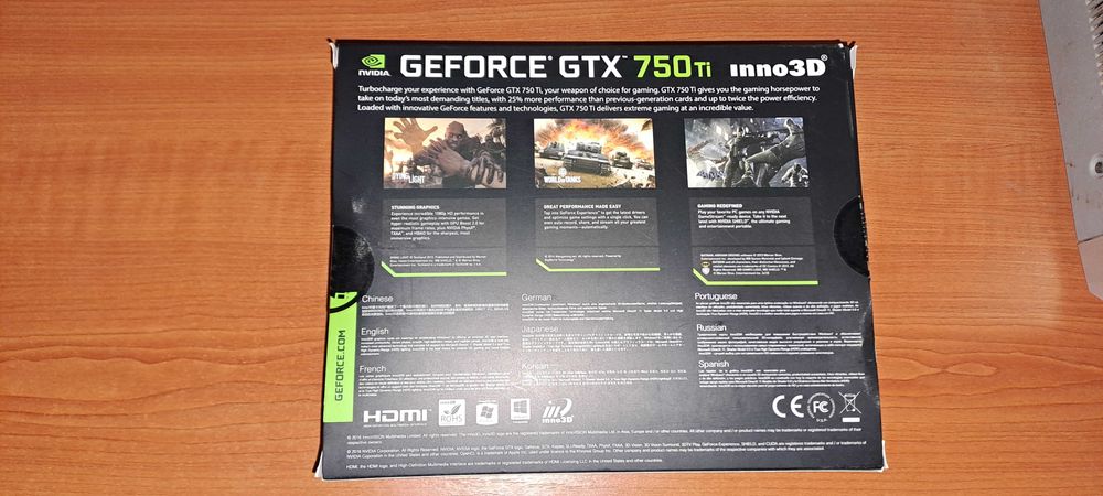 Video placa nvidia gtx 750Ti 2Gb