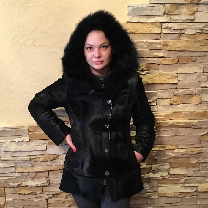 ШУБА черная авто-леди