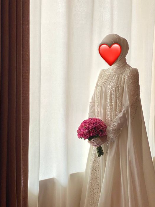 Hijobli kelinlarimiz uchun abaya kelin ko’ylak