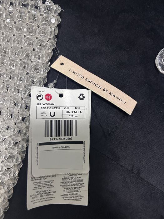 Дамска чанта с крестални мъниста от Mango