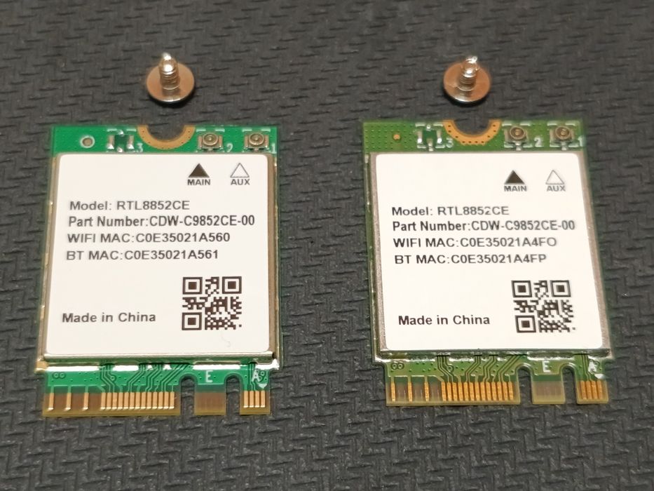 Placă Wireless Wi-Fi 6E - Realtek RTL8852CE interfață M.2/NGFF 2230 Tri-Band 2,4/5/6 GHz Bluetooth 5.3 viteză 5,4 Gbps - NOU