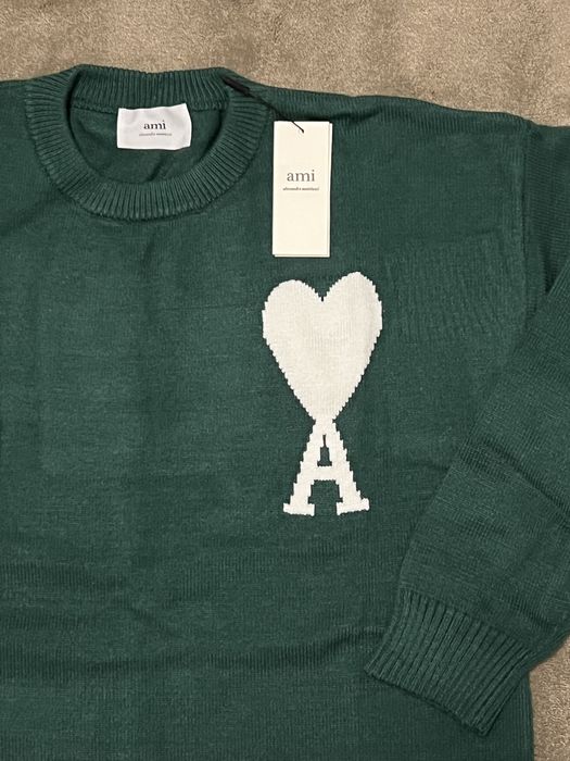Pulover Ami Paris verde (S/M)