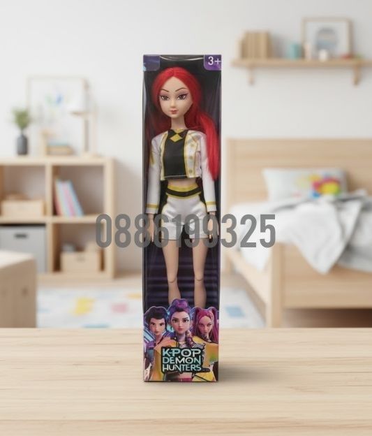 Пееща K-POP Demon Hunters Кукла - Светещо сърце/музика Rumi/Zoey/Mira
