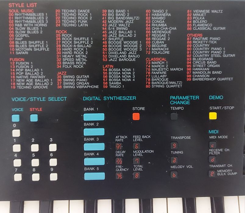 Yamaha Portasound PSS-780 Electronic Keyboard