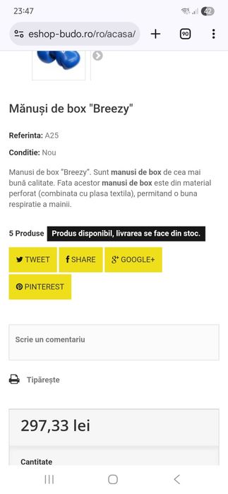 Manusi box BudoBest piele  12OZ.