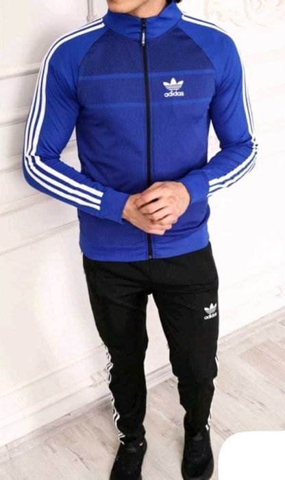 Мъжки спортен екип Адидас с бродирано лого / полиамид - размер ХХЛ
