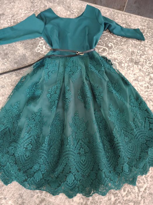 Rochie eleganta verde smarald