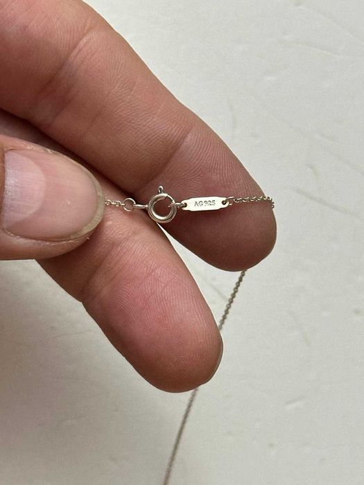 LANT + PANDANTIV ARGINT 925 - Inima - Return to TIFFANY - Original !