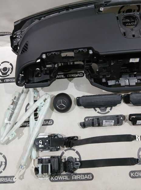 Mercedes Benz clasa E w214 set centuri de siguranta - fata spate stanga dreapta - set airbag cortina plafon LH RH