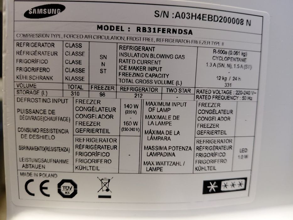 Frigider SAMSUNG no frost