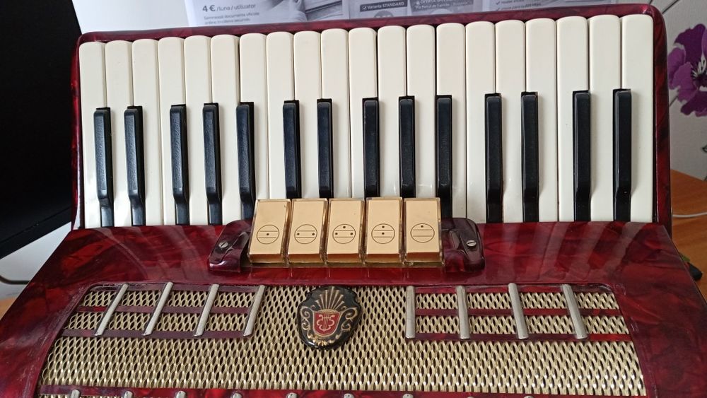 Hohner 80 bași, 5 registre cu cutie