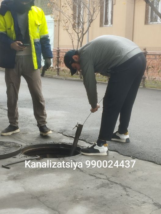Kanalizatsiya tozalash xizmati Suv bilan chayish 24/7