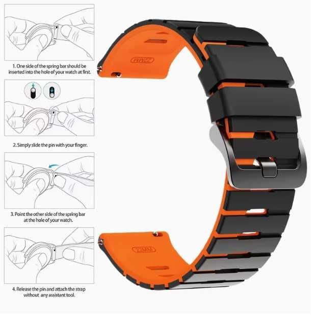 Curea silicon Huawei GT,GT2,GT3,GT4,GT5,GT6,Ultimate 22 mm