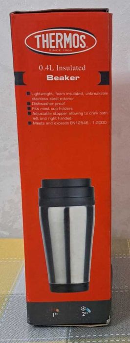 Термос, нержавеющая сталь, 1л. набор + кружка 2в1