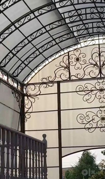 Работаем с ведущими дизайнерами, изготовления навесов ворот перил двер