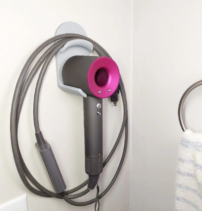 Vand suport perete pentru uscator Dyson Supersonic, 2 modele