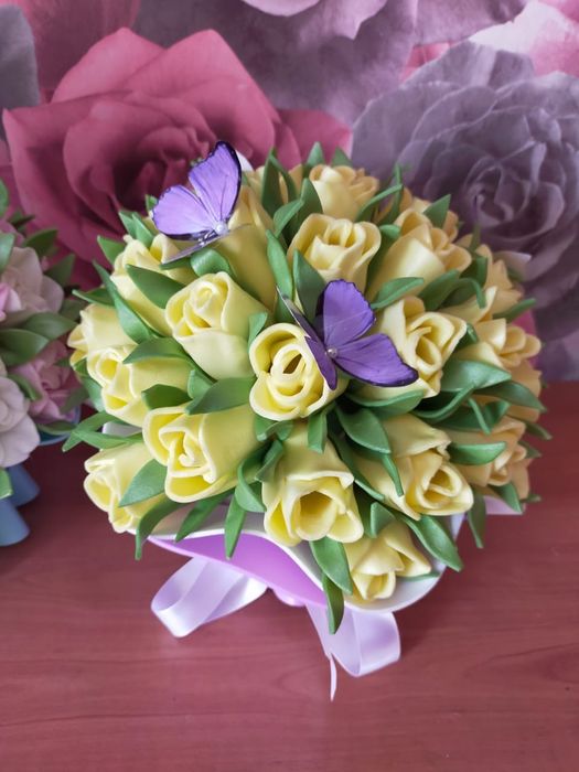 Светильник‑букет "Тюльпаны" и "Пионы"