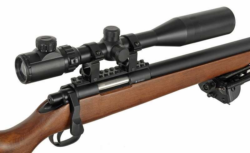 Pusca Airsoft AER COMPRIMAT Full Metal cu luneta Arc Sniper Arma Co2