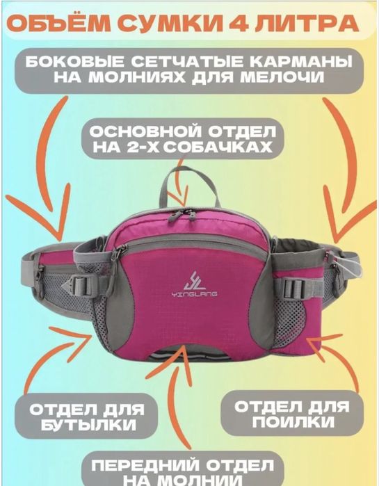 Поясная сумка для прогулок с собакой