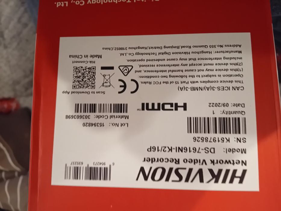 Nvr.. Hikvision DS7616NI-K2/16P