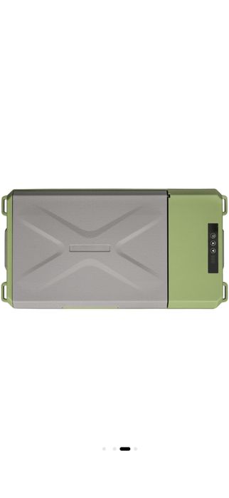 Lada frigorifica electrica Steamy-E, compresor, 12/24V, 110-240V, 16 litri, gri/verde