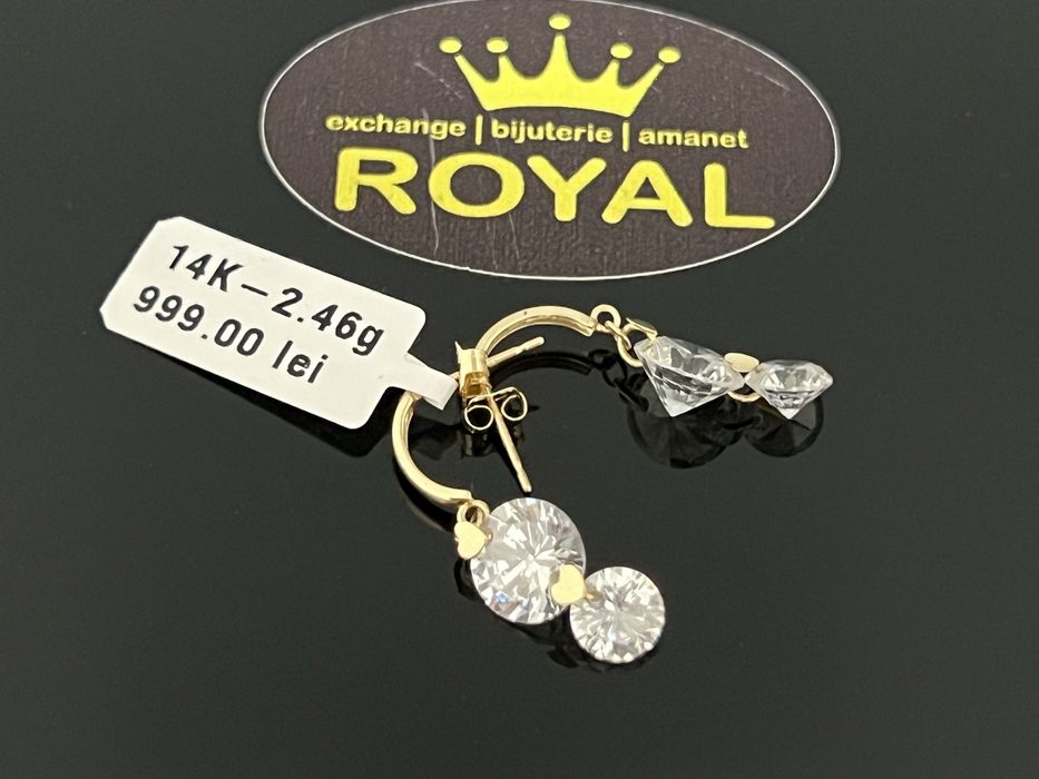 Bijuteria Royal CB : Cercei dama aur 14k  2,46 grame