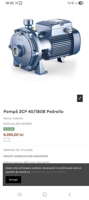 Pompă apă Pedrollo