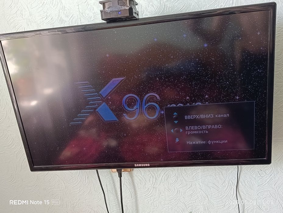 Телевизор samsung 81см с андройд приставкой x96mini.