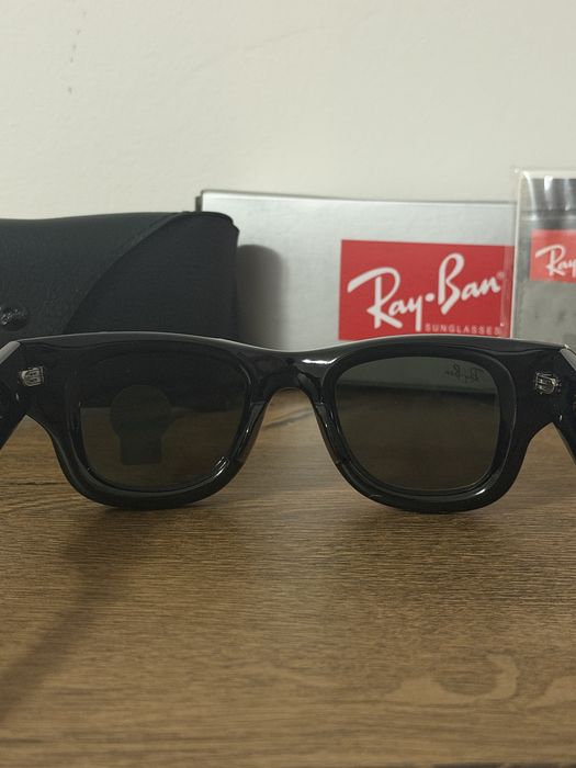Ochelari de soare Ray-Ban x A$AP Rocky Wayfarer Puffer (RB 4940B) – Set complet