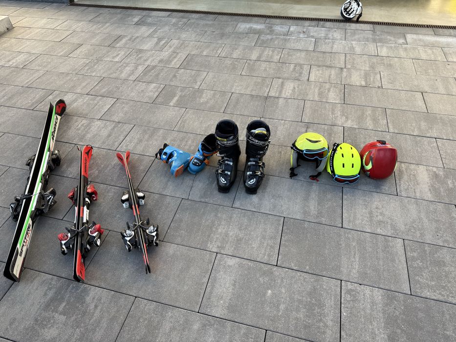 Echipament schi adult + copii | Nordica, Atomic, clăpari, căști