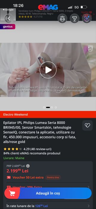 Aparat de epilat definitiv