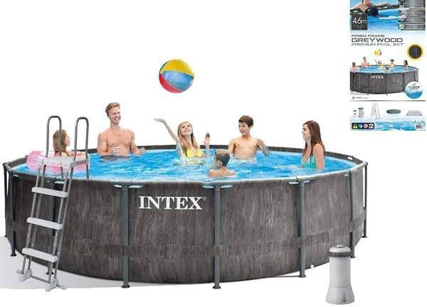 Intex bestway 3.66х1.33 каркасный бассейн + фильтр-насоса лестница