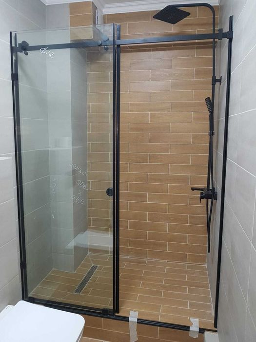 Душевая КАБИНА ограждение из стекла продажа УСТАНОВКА все размеры