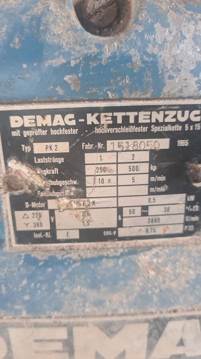 Palan demag pk2 second