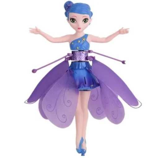 Oferta 2 Bucati x Papusa, Printesa, Zana Zburatoare Tip Drona, Mov