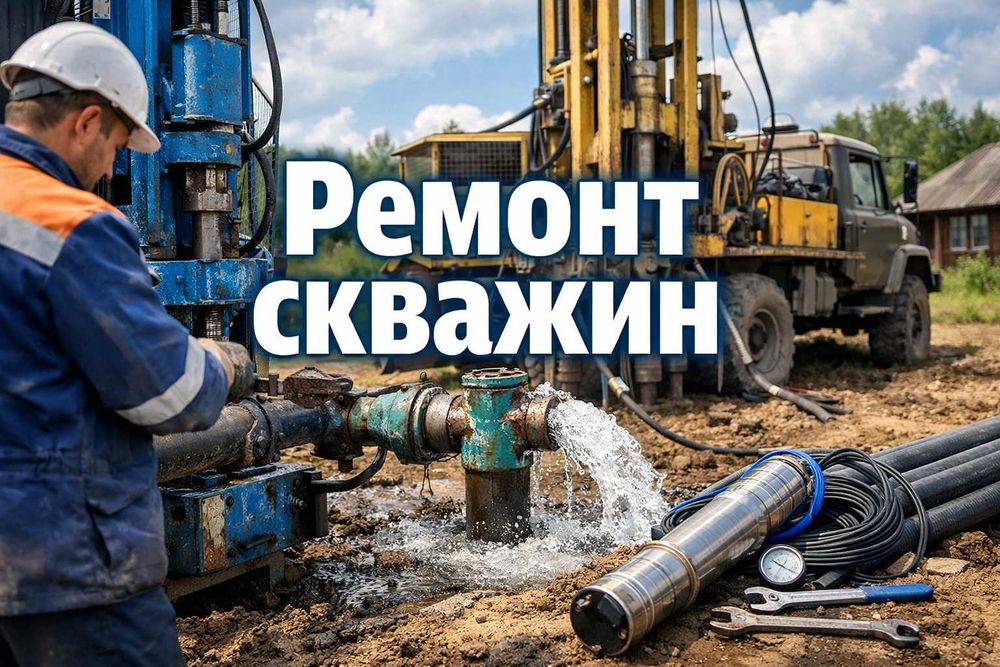 Ремонт скважины Бурение скважины Вода
