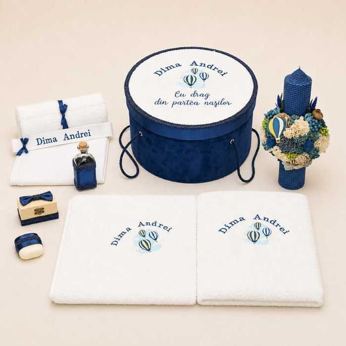 Trusou Botez Personalizat cu Nume | Broderie Premium | Fete și Băieți