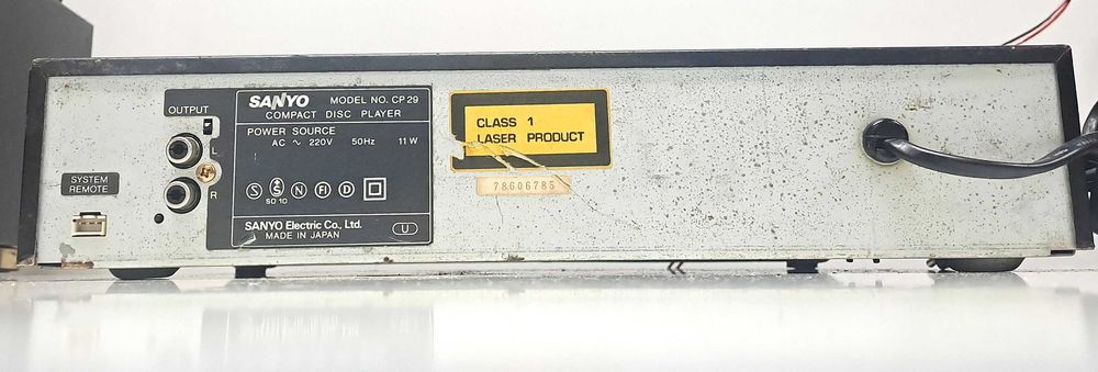 CD Player Vintage Sanyo CP 29 – Made in Japan – Anii '80