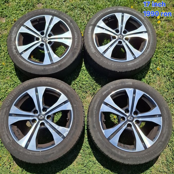 Jante aliaj 17 inch 5x114,3 originale renault nissan dacia bicolore