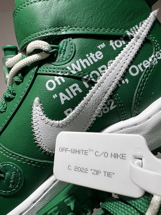 Nike x Off-White AF1 Mid Pine green