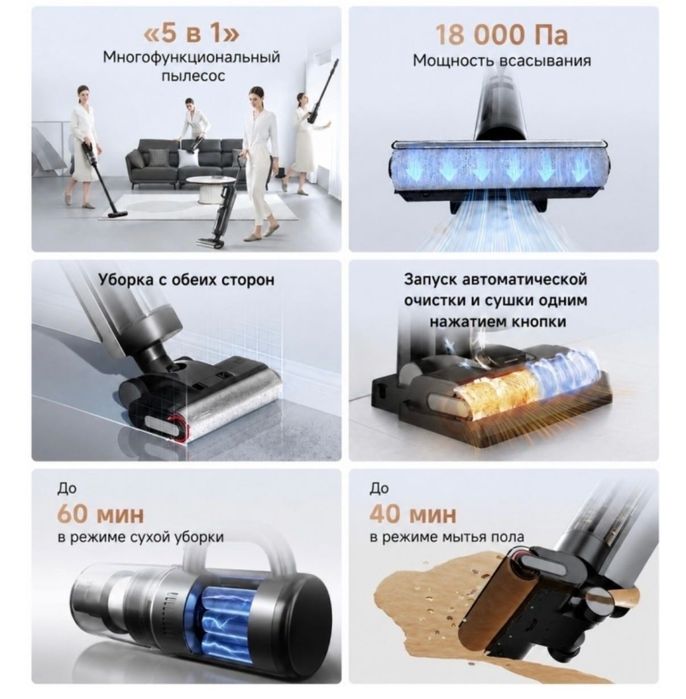 Пылесос DREAME H13 Pro Plus Mix черный