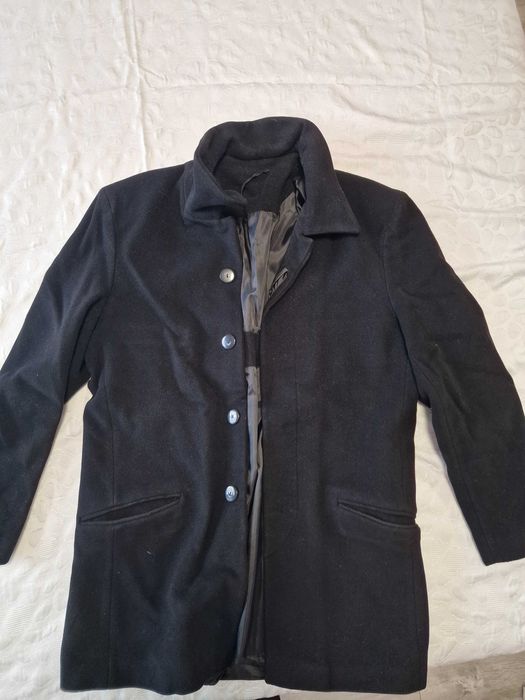 черно мъжко палто