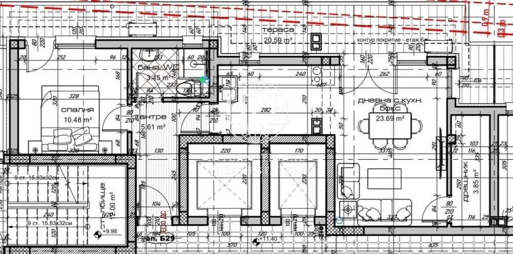 Продава се Двустаен апартамент в Варна, Изгрев - 93 кв.м за 1183 €/кв.м - Снимка #9